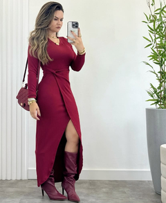 Vestido Rafaella manga longa - comprar online