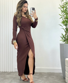 Vestido Rafaella manga longa - loja online