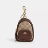 Mini Court Backpack Bag Charm In Signature Canvas