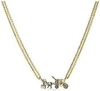 Horse And Carriage Double Chain Necklance Coach