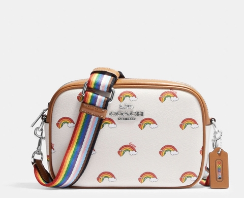 Mini Jamie Camera Bag With Rainbow Print - comprar en línea