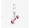 Dumbbell & Heart Dangle Charm