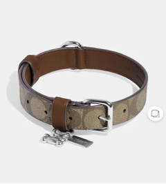 Boxed Large Pet Collar In Signature Canvas