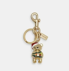 Christmas Lights Bear Bag Charm Coach