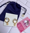 Britten Hoop Earring Aretes Tory Burch