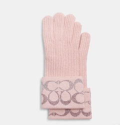 Signature Metallic Knit Gloves