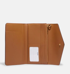 Travel Envelope Wallet In Signature Canvas With Wild Strawberry Print - comprar en línea