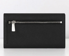 Jet Set Large Logo Trifold Wallet Michael Kors Black en internet