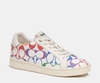 Clip Low Top Sneaker In Rainbow Signature Canvas