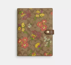 Notebook In Signature Canvas With Floral Print