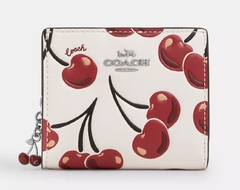 Snap Wallet With Cherry Print - comprar en línea