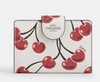 Medium Corner Zip Wallet With Cherry - comprar en línea