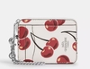 Zip Card Case With Cherry Print - comprar en línea