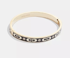 Signature Enamel Hinged Bangle