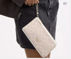 Double Zip Wallet In Signature Canvas en internet