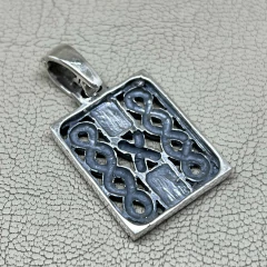 Dije Medalla Celta en Plata 925 y Oro PA.AP - Montecassiano Joyas