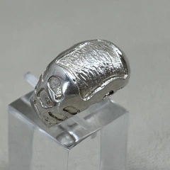 Anillo bombé de plata 925 C.BR