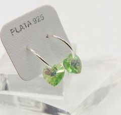Aros hoops corazón - cristaliajoyas