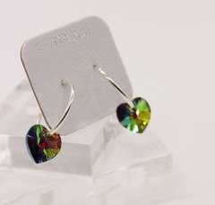 Aros hoops corazón - tienda online