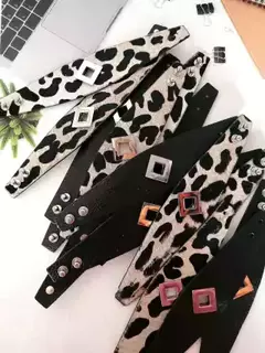 BRAZALETE CERES - NEGRO Y PELO