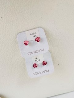 Aros corazón de 5 mm - cristaliajoyas
