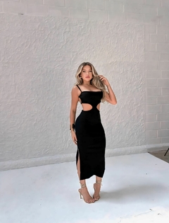 Vestido Midi Malu preto
