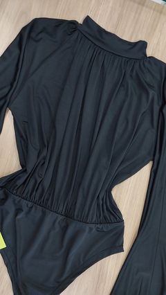 Body poliamida manga longa preto - comprar online