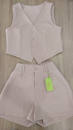 Conjunto alfaiataria colete/short (cores) - comprar online