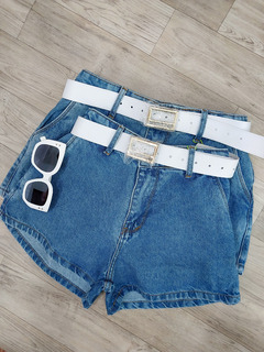 Short Jeans com cinto - comprar online