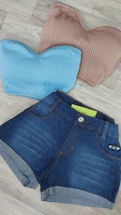 Cropped 3D power azul na internet