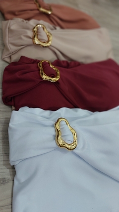 Cropped fivela orgânica (cores) - loja online