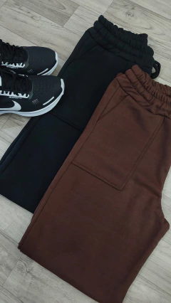 Calça Pantalona Moletom - marrom na internet