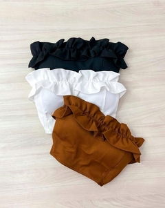 Cropped babado (cores) - comprar online