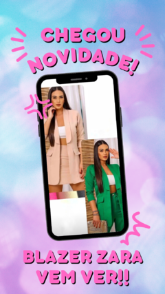 Max Blazer alfaiataria alongado fúcsia -M - comprar online