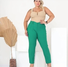 Calça alfaiataria verde