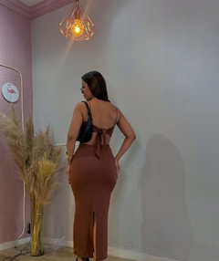 Vestido Jayne marrom - comprar online