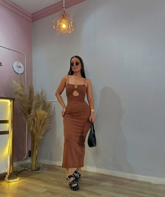 Vestido Jayne marrom