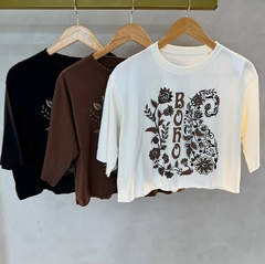 Tee cropped Over Size (cores)