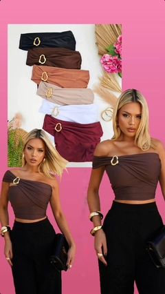 Imagem do Cropped fivela orgânica (cores)