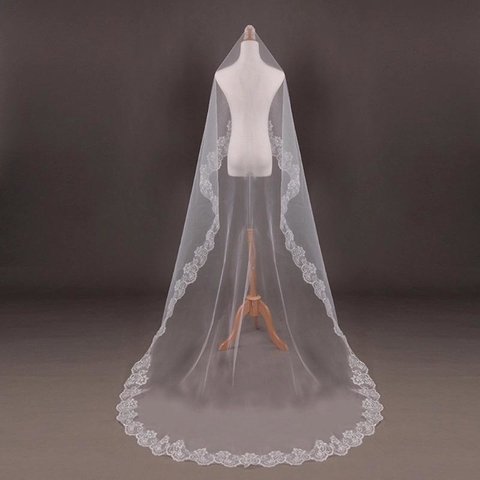 Véu de Noiva - 3 metros (Branco Ou Off White)