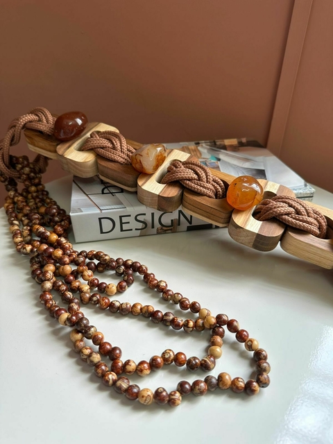 Colar de mesa - Joias para casa - Madeira
