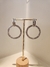 AROS CIRCULO STRASS PLATA - comprar online