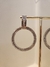 AROS CIRCULO STRASS PLATA en internet
