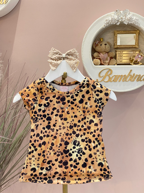 Blusa c proteção UV 50+ Pituchinhus