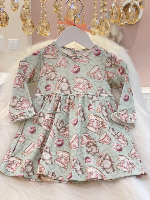 Vestido Ursa Algodão - Anjos Baby - comprar online