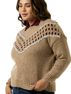Sweater con detalle calado - comprar online