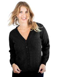 Saco de lana merino escote en V