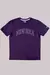 Camiseta masculina New Era Action Sunset na cor roxa com logo New Era estampada na frente