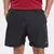 Bermuda Mizuno Run Easy em cor preta, com detalhes em rosa, ideal para treino.