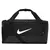 Bolsa Nike BRSLA S DUFF em preto, com logo branco e alças para transporte.
